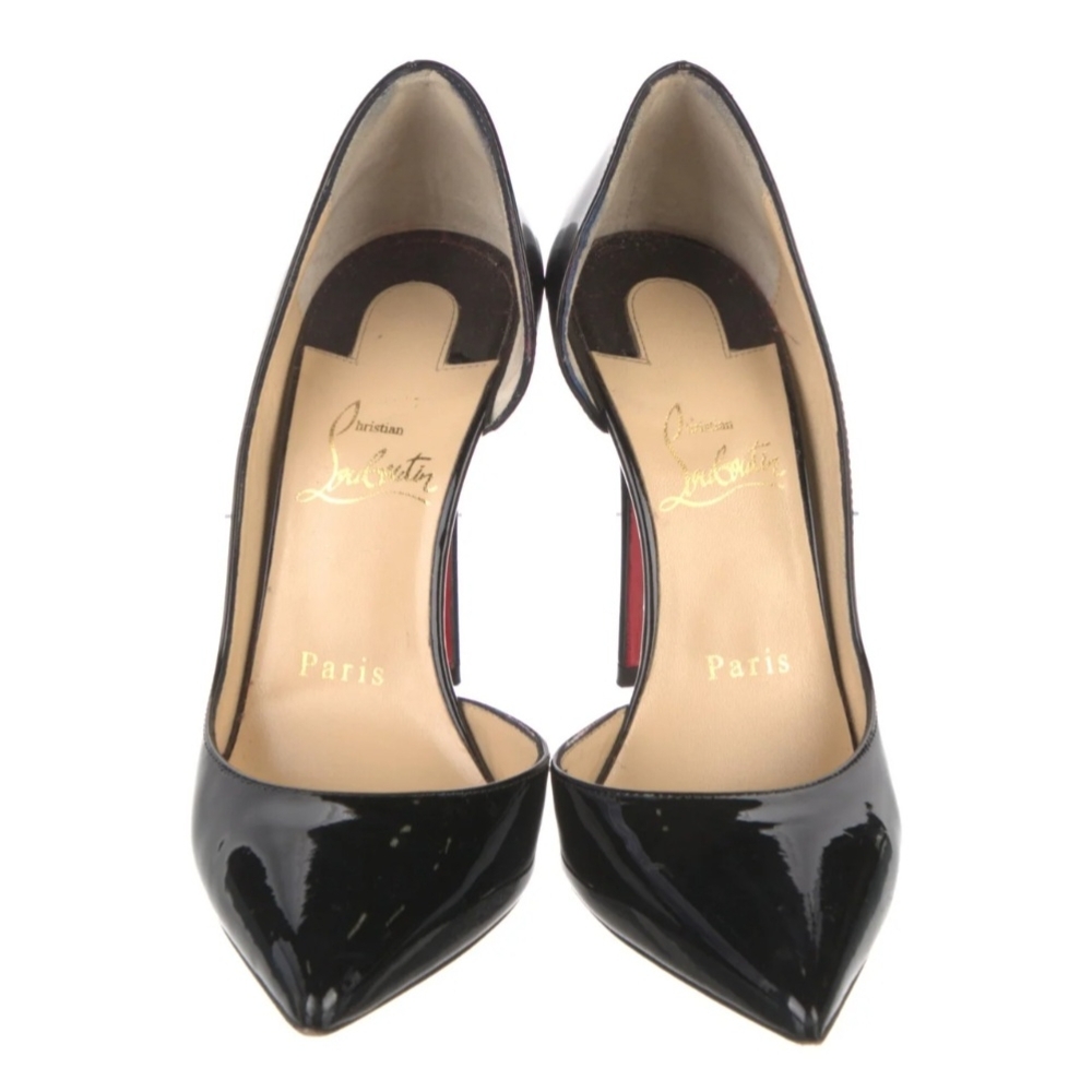 Christian Louboutin Black Patent Leather Pumps